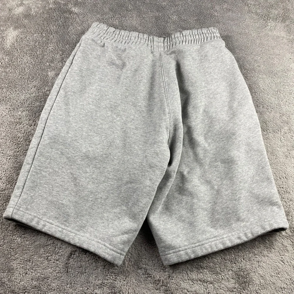 Adidas Originals Essential Trefoil Shorts Zip Pockets Mens Small Gray Fleece